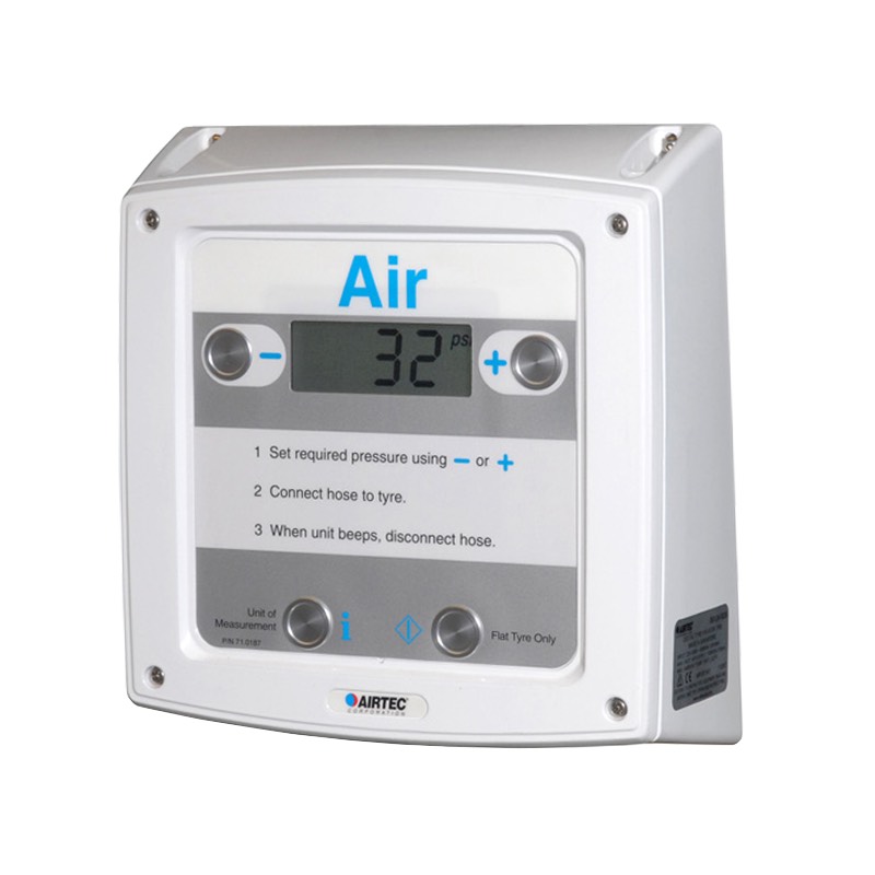 Inflator, Std Flow, Wall Mount White, Grey Hose (89XDA)