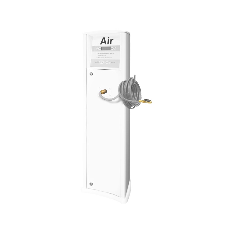 89FRP-1112 - White Freestanding Inflator (no tap, in-built compressor, fixed air hose)