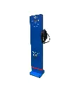 89FEP-1084 Ampol Freestanding Inflator (Tap incl, Blue w/-red stripe)