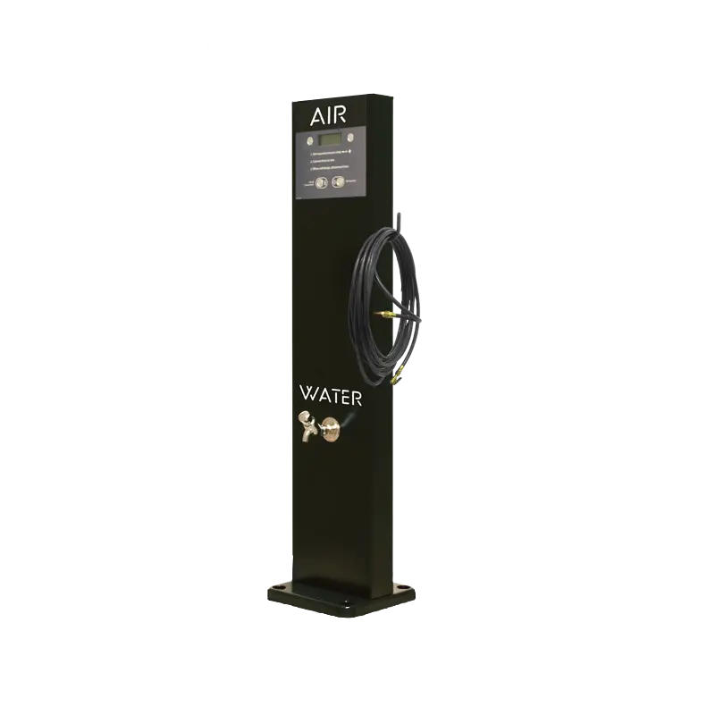 Inflator, Freestanding, Black  w/ Tap (89FEP-1073)