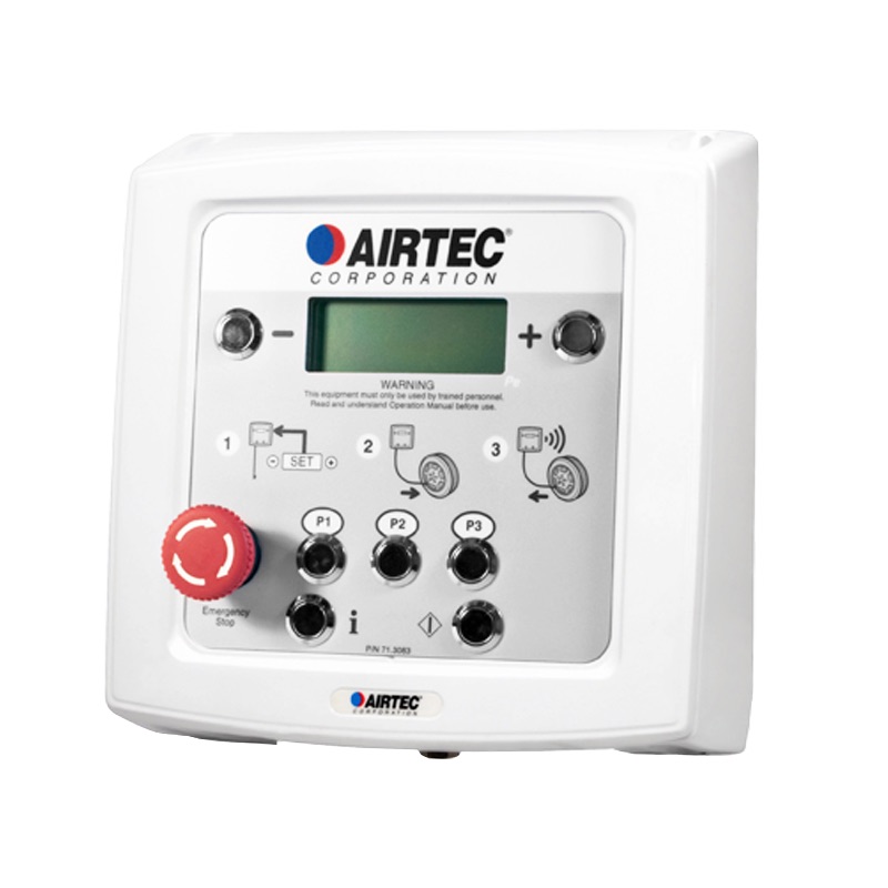 Inflator,XDB, High Flow, Wall Mount,White,3Presets, E STop -No Hoses