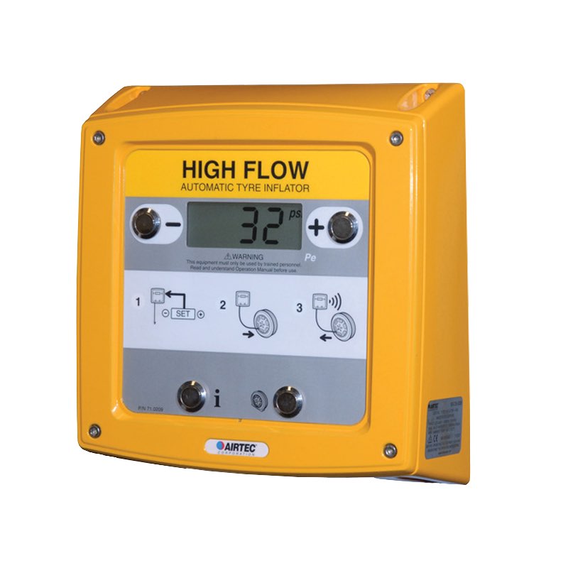 Inflator,XDB, High Flow, Wall Mount,Yellow-No Hoses