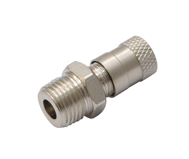 Valve, Tank Valve Short 1/8" NPT x 22mm Nickel Plated