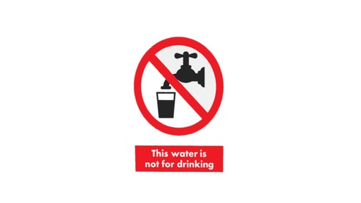[49.7502] Decal Sticker, No Drinking, Shell