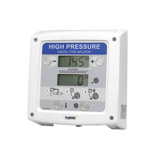 [89XDH-1001] Inflator,XDH, High Press, Wall Mount ,White,20bar dual disp