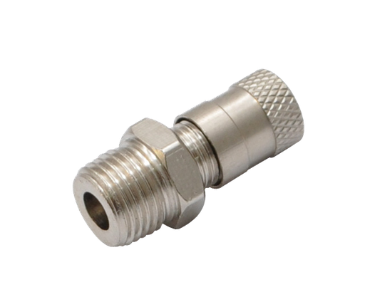 [TV-401] Valve, Tank Valve Short 1/8" NPT x 22mm Nickel Plated